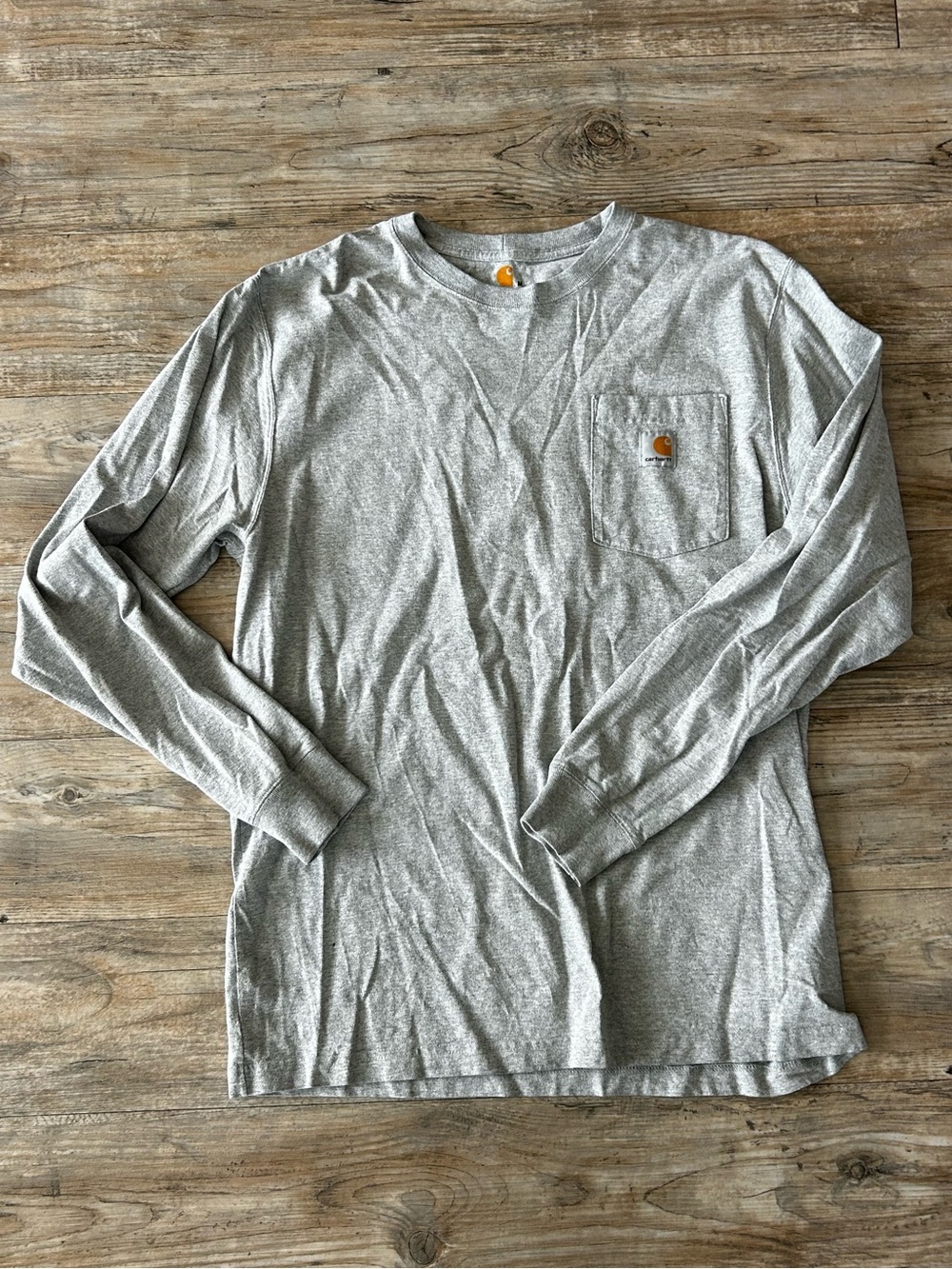 Carhartt Heather Gray Long Sleeve Pocket Tee